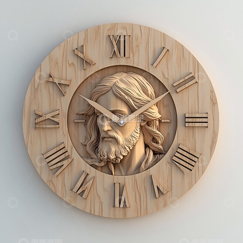 高清大图下载【趣麦麦图】基督教数字时钟