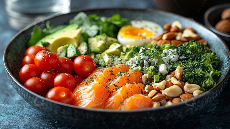 高清大图下载【趣麦麦图】健康餐盘组合3