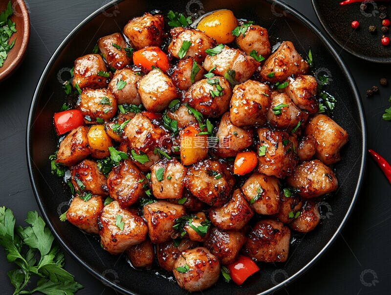 高清大图下载【趣麦麦图】回锅肉摆盘回锅肉摆盘餐桌1