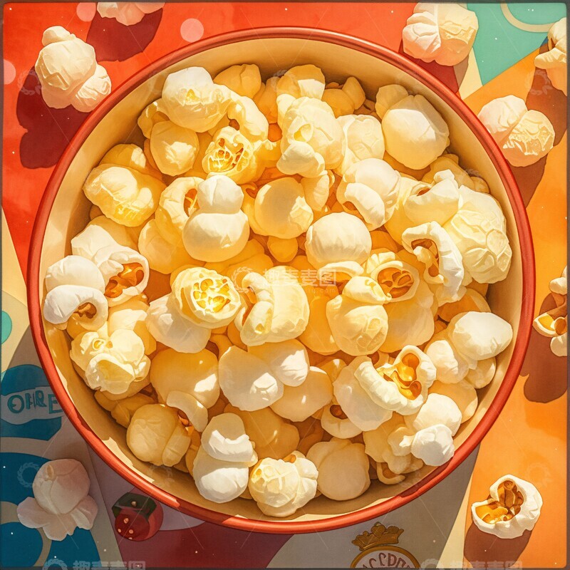 高清大图下载【趣麦麦图】彩铅风格彩铅水彩光影2