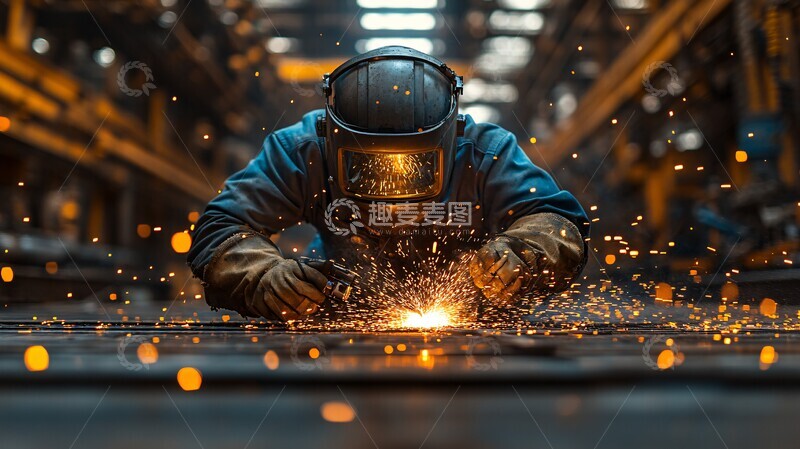 高清大图下载【趣麦麦图】焊接工作场景