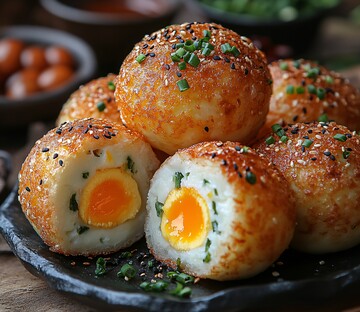 蛋球奶酪夹心蛋包