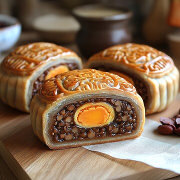 红豆蛋黄球红豆蛋黄甜点