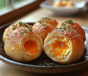 蛋球奶酪夹心蛋包1