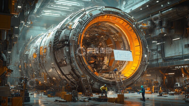 高清大图下载【趣麦麦图】星舰建造车间