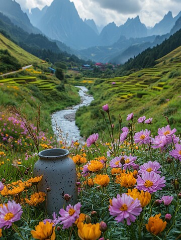 春日河畔稻田花2