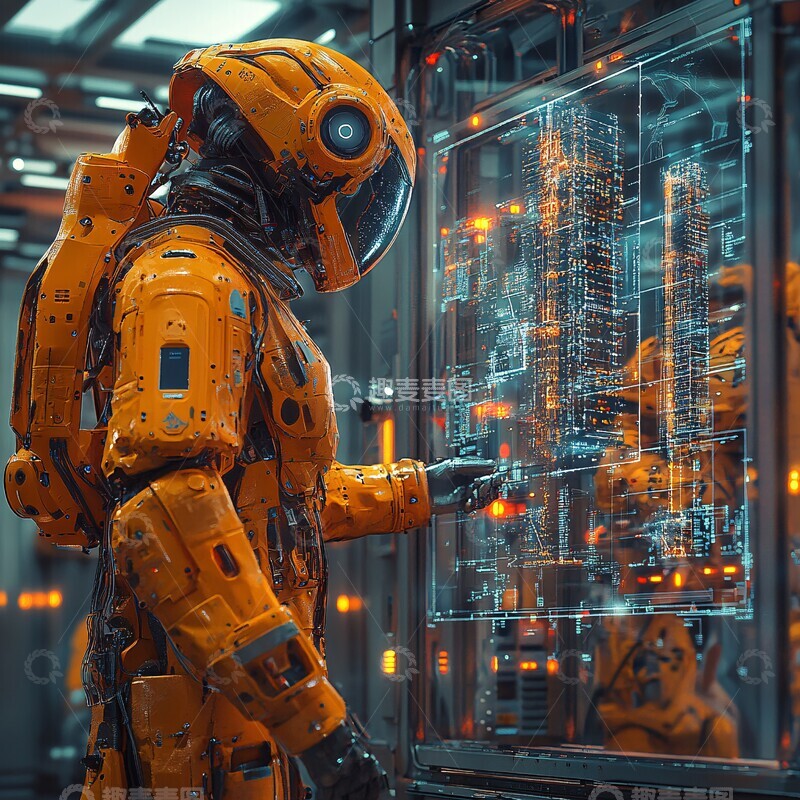 高清大图下载【趣麦麦图】人机协作建筑现场2