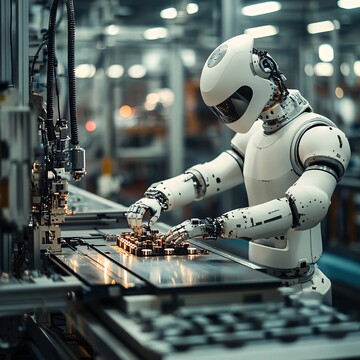 机器人使用抛光机