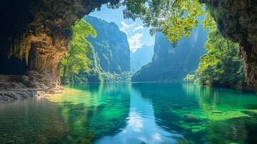 山水溶洞奇观