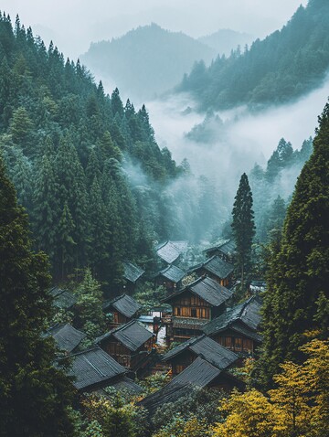 云南民族森林版画2