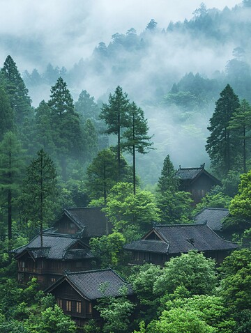 云南民族森林版画3