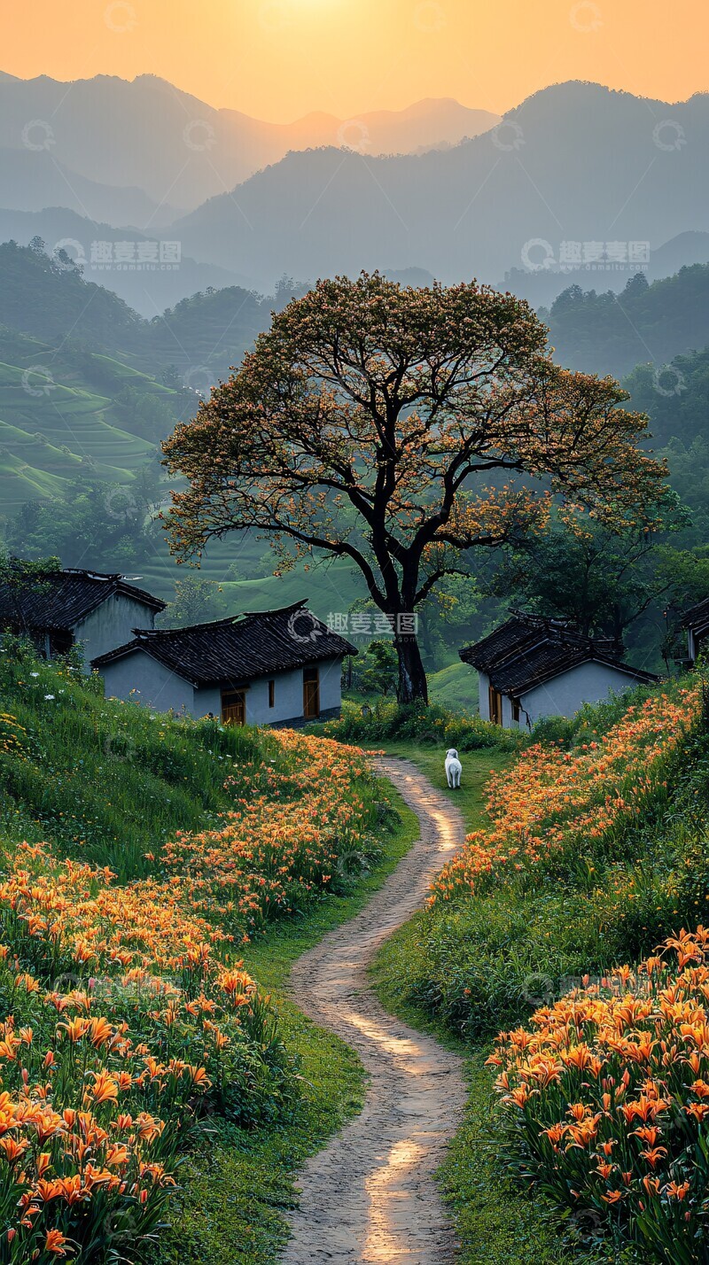 高清大图下载【趣麦麦图】古樟路曲小院