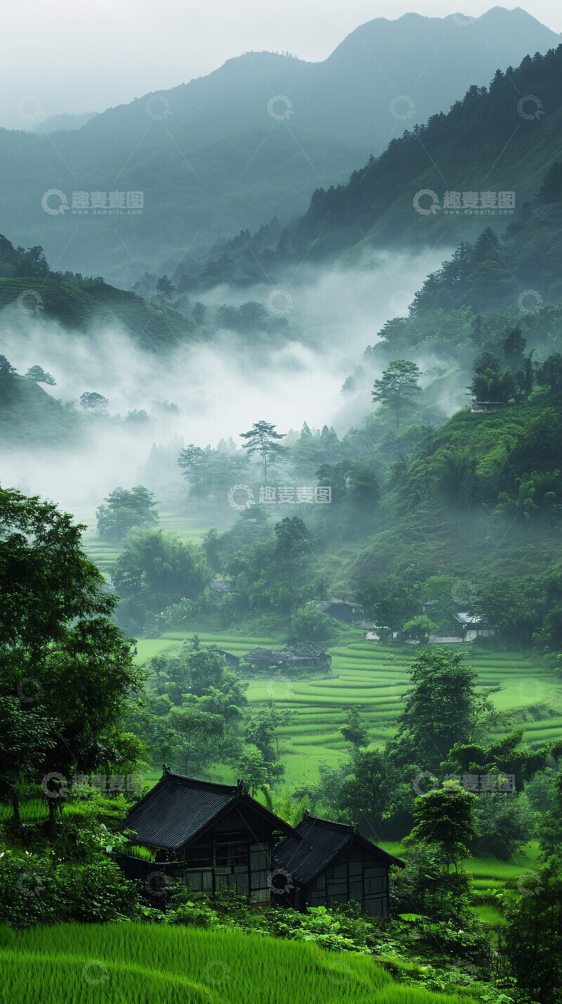 高清大图下载【趣麦麦图】四月乡村农事忙1