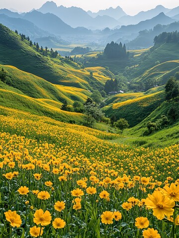 油菜花与玉米地2