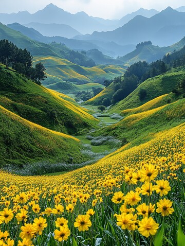油菜花与玉米地1