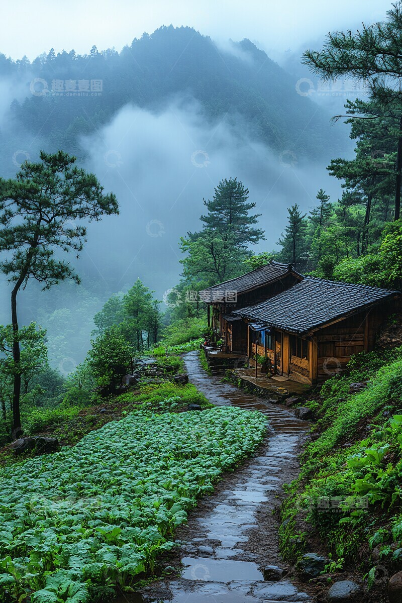 山间小屋与菜园1