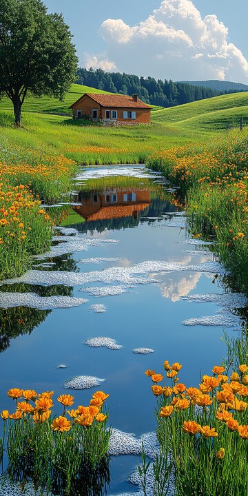 绿野河畔风景图3