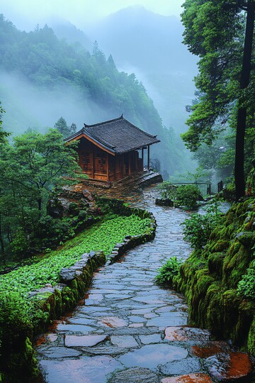 山间小屋与菜园