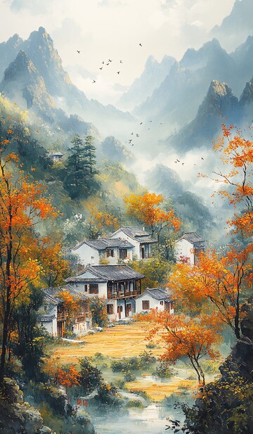 雨雾山间油菜花开3