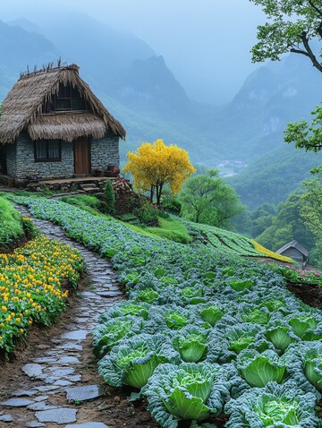 菜园与山景菜园山景蔬菜2