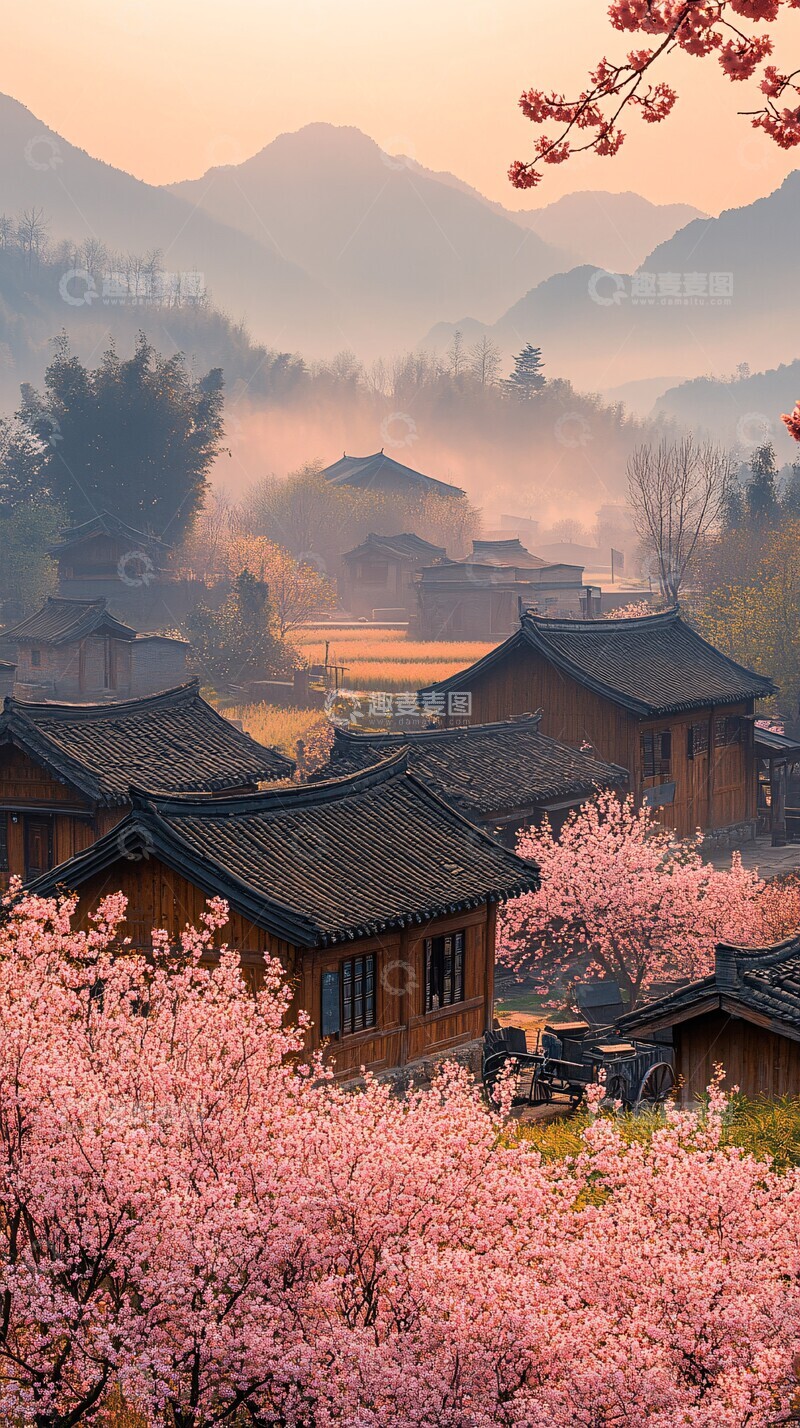 高清大图下载【趣麦麦图】村民与稻田生活2