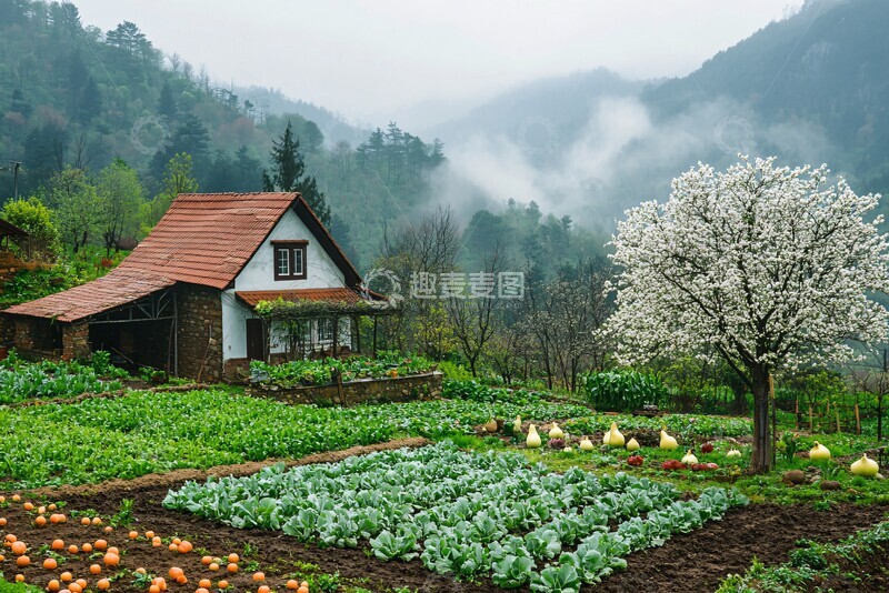 高清大图下载【趣麦麦图】山村果园菜园2