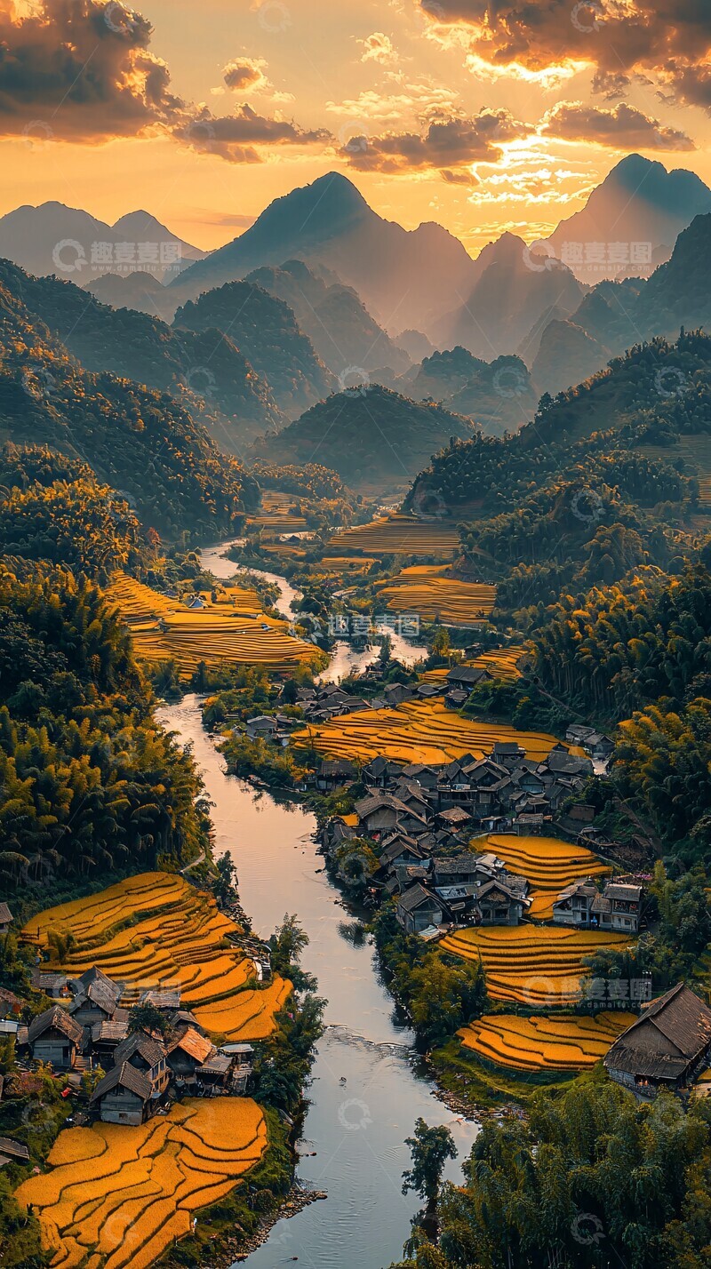 高清大图下载【趣麦麦图】秋日乡村风光1