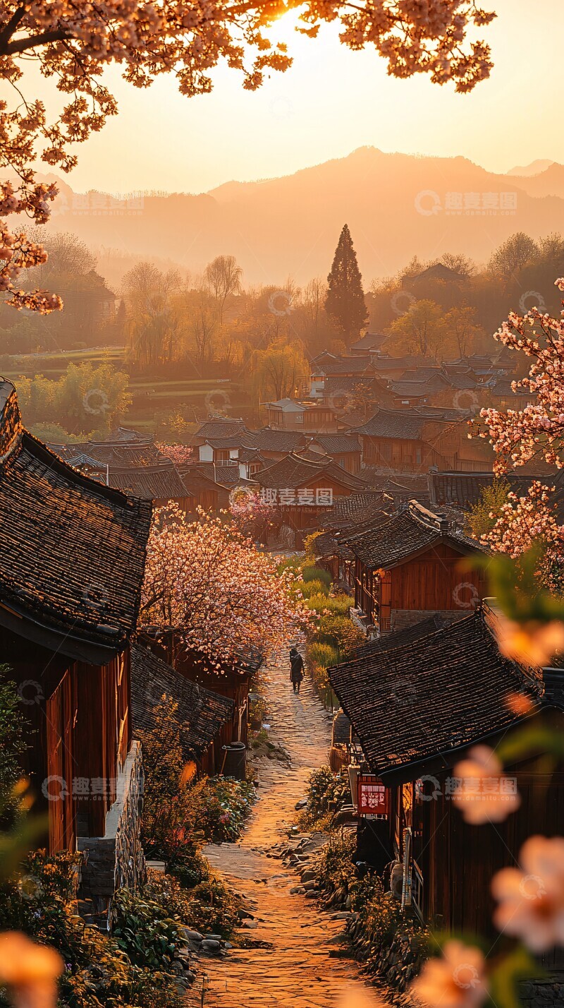 高清大图下载【趣麦麦图】村民与稻田生活1