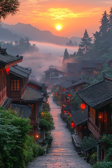 云雾中的金光小屋1