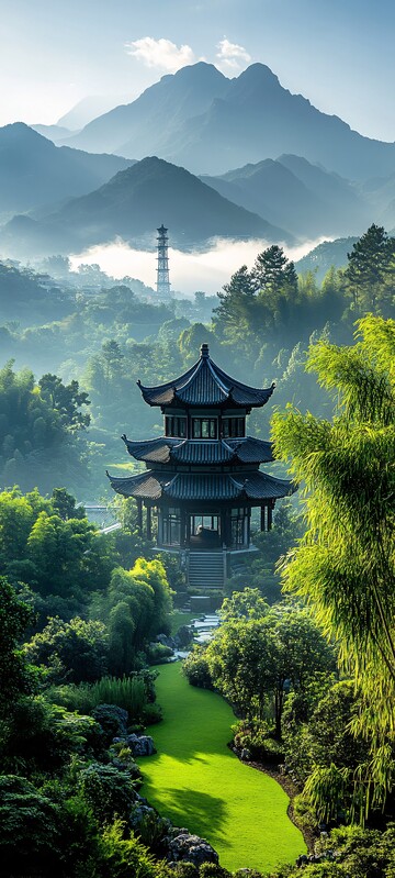 文昌塔远景文昌塔远景蓝天3