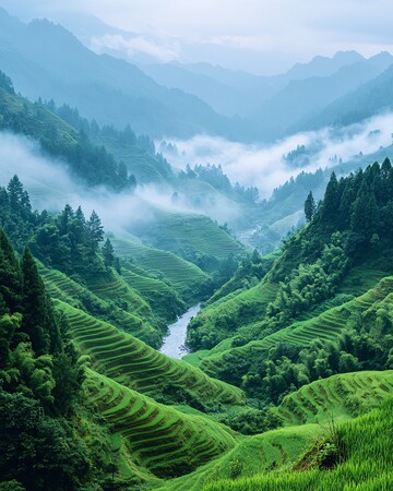 梯田风光梯田风光自然2