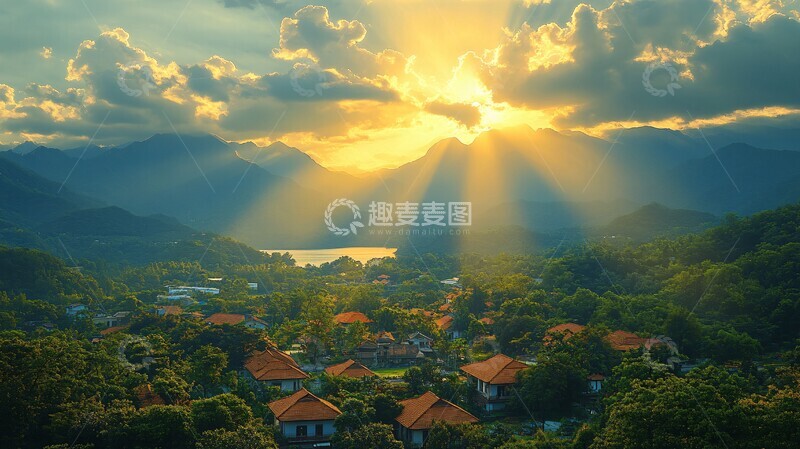 高清大图下载【趣麦麦图】云流光影阳光天空景色