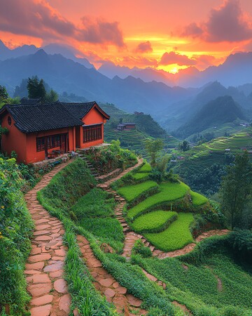 梯田风光梯田风光自然1