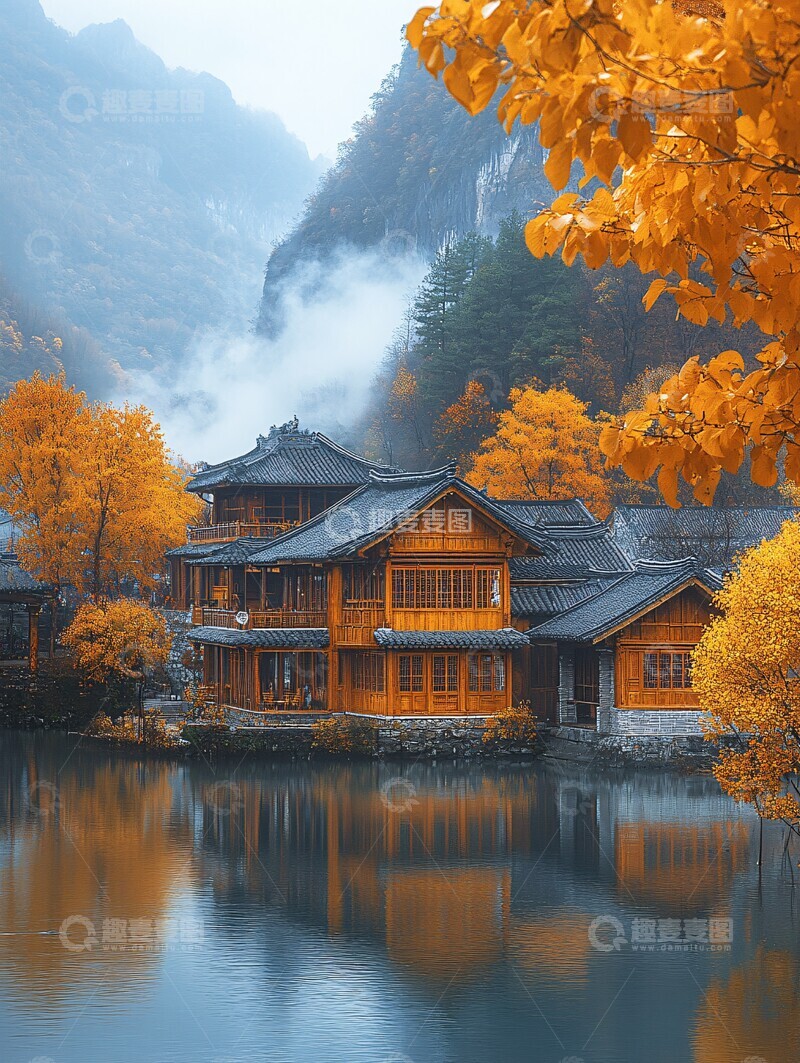 高清大图下载【趣麦麦图】金色稻田秋色映1