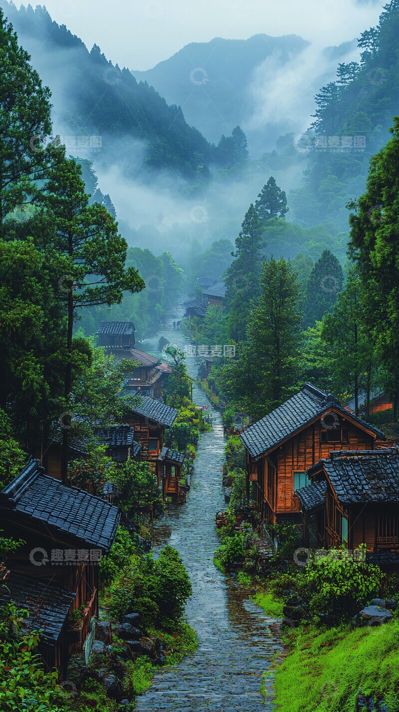 高清大图下载【趣麦麦图】乡村风景图乡村风景日本1