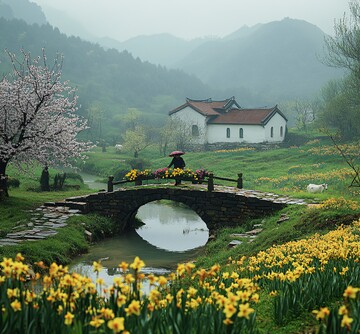 春雨中的田园牧歌1