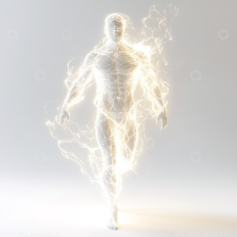 高清大图下载【趣麦麦图】能量人体能量人体中性1