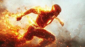 闪电侠奔跑瞬间