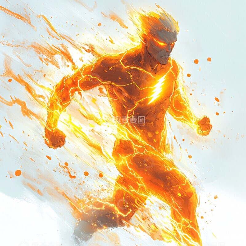 高清大图下载【趣麦麦图】闪电速度图标