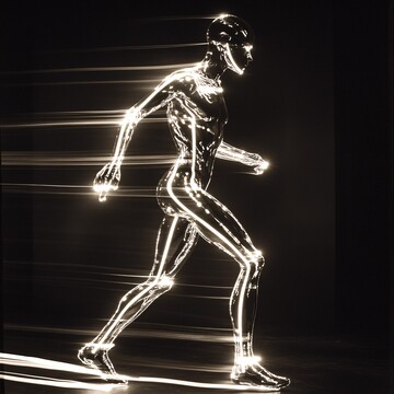 激光人像侧面跑步1