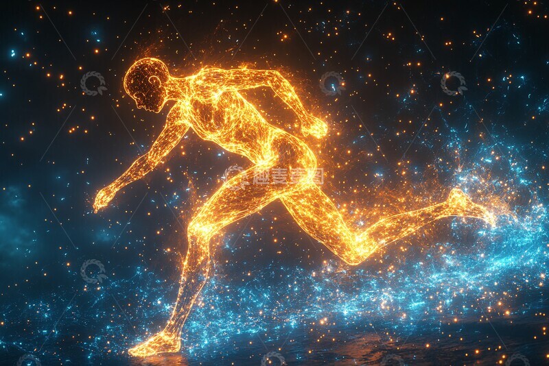 高清大图下载【趣麦麦图】人体运动发电1