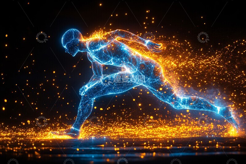 高清大图下载【趣麦麦图】人体运动发电2