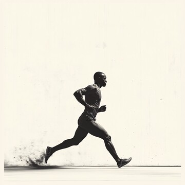 奔跑的剪影奔跑剪影简约2