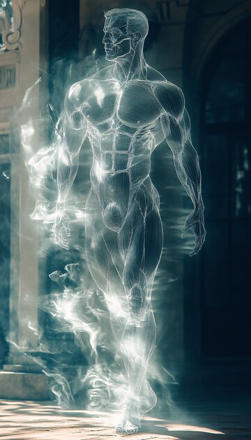 肌肉男光线光片1