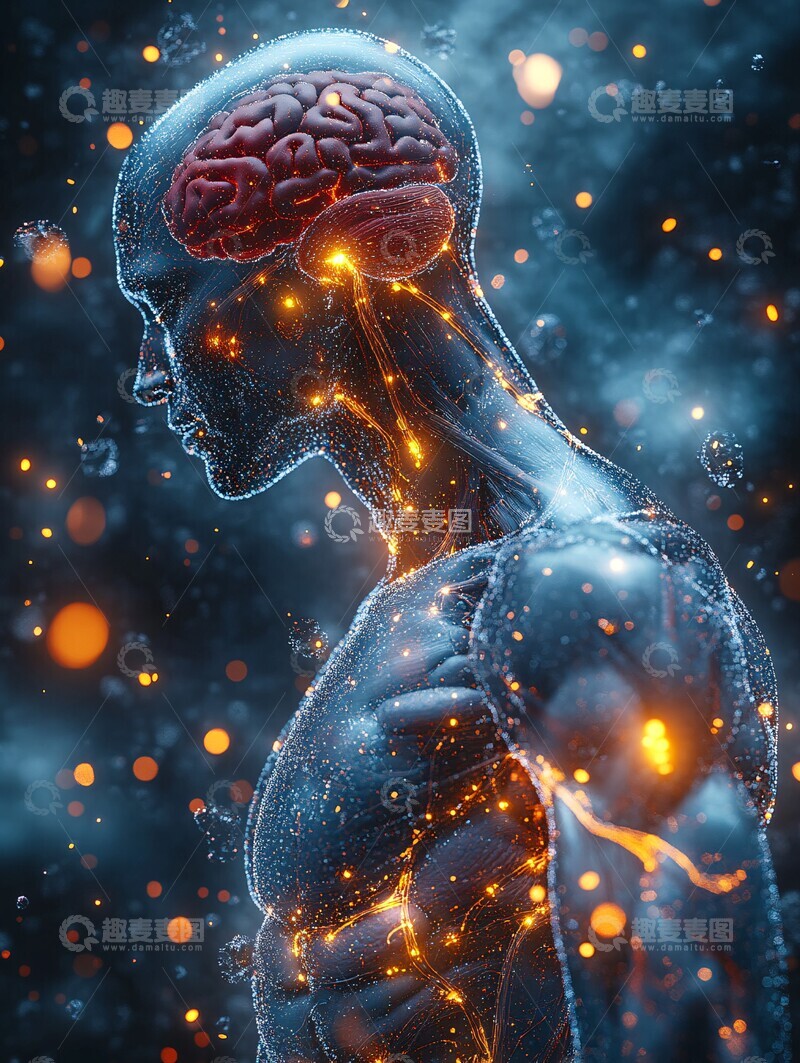 高清大图下载【趣麦麦图】人体炎症示意图2