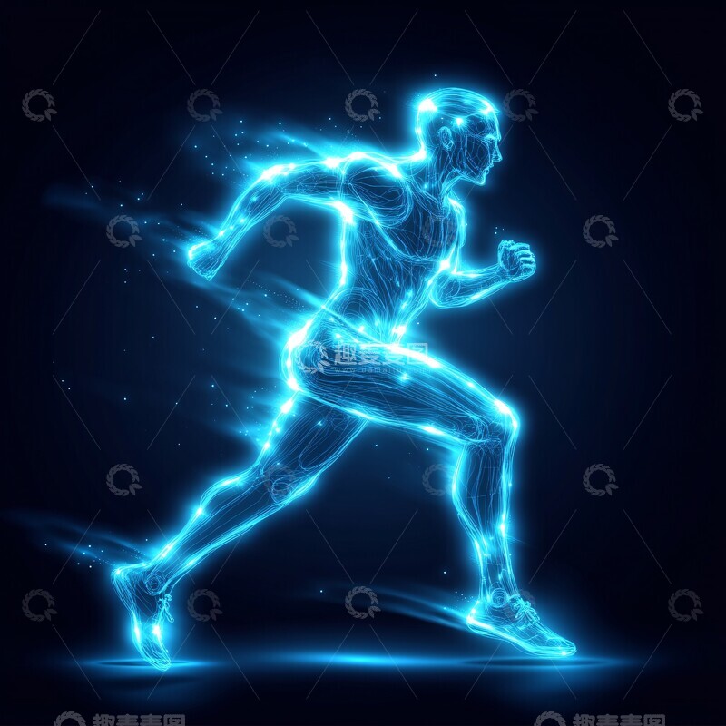 高清大图下载【趣麦麦图】跑步者技术图2