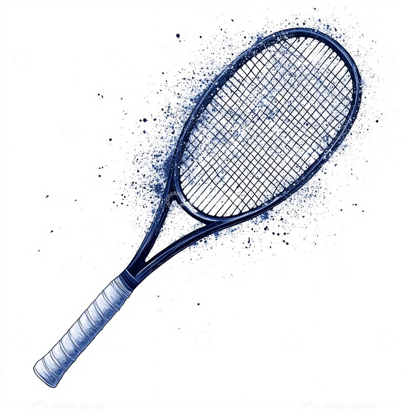 高清大图下载【趣麦麦图】网球挥拍尘埃轨迹2