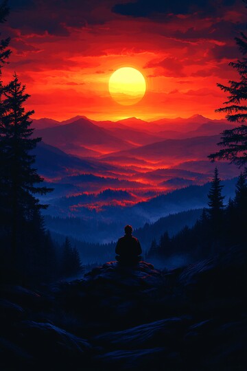 林间晨曦林间晨曦人影3