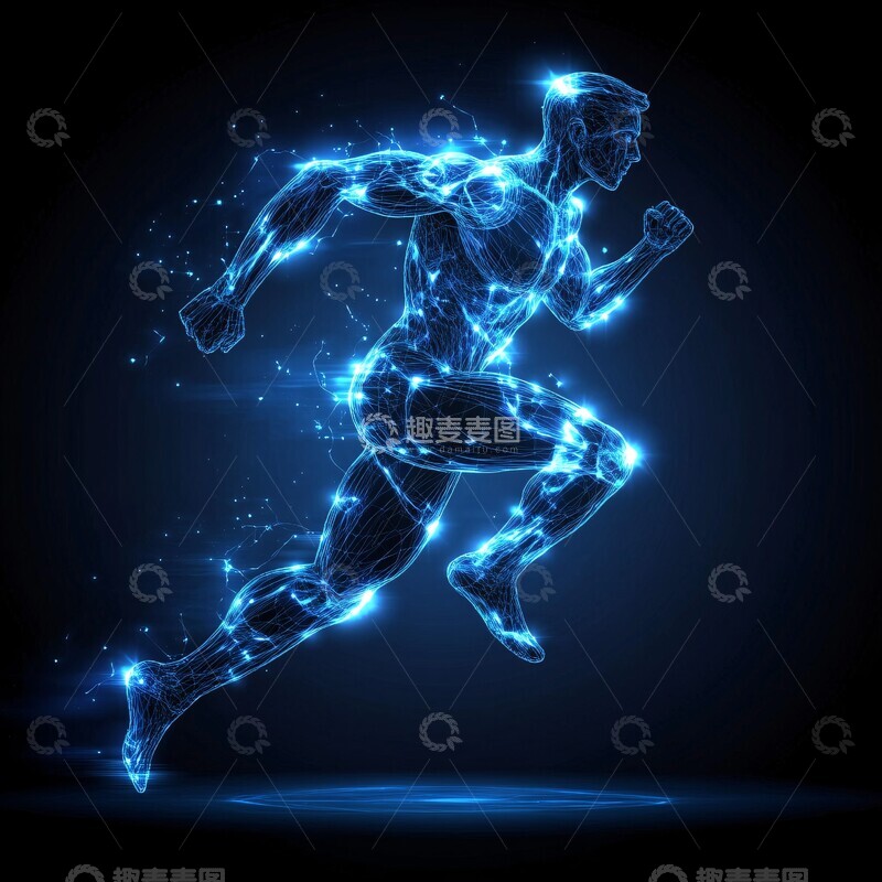 高清大图下载【趣麦麦图】跑步者技术图1