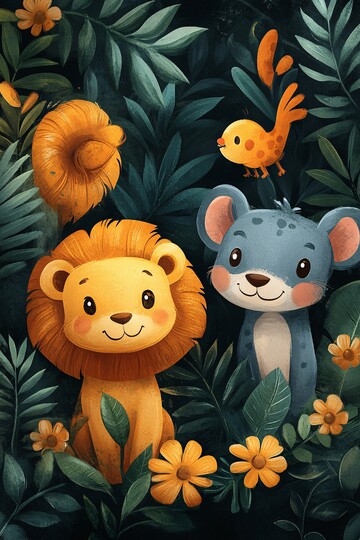 动物乐园生日邀请